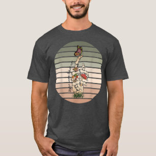 Camiseta Retro Skeleton Boho Cottagecore Gótico Spooky C