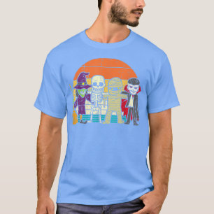 Camiseta Retro Skeleton Witchy Autumn Vibes Boy G