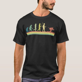 Camiseta Retro Ski Human Evolution Funny Gift Skiier