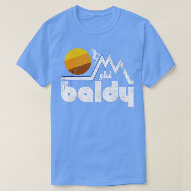 Camiseta Retro Ski Mt Baldy (Frente do Design)