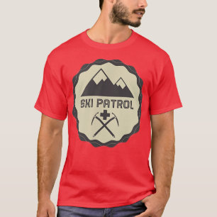 Camiseta RETRO SKI PATROL Skiier, Médico de Montanha, Snowb