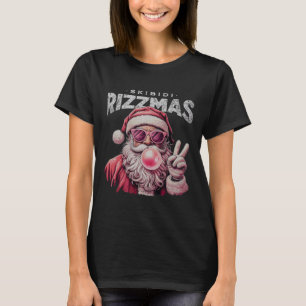 Camiseta Retro Skibidi Rizzmas Natal Papais noeis Rizz Bubl
