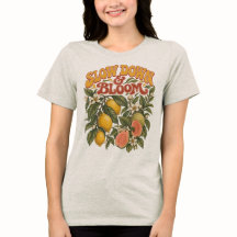 Camiseta Retro Slow Down Bloom T-Shirt 70s Vintage