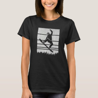 Camiseta Retro Snowboard Vintage Snowboard Sunset