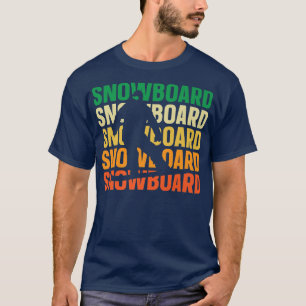 Camiseta Retro Snowboarder Snowboard Snowboard