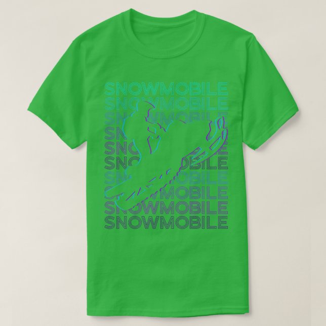 Camiseta Retro Snowmobile 845 (Frente do Design)