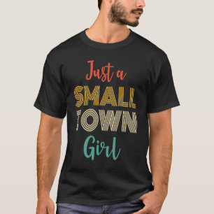 Camiseta Retrô só de uma pequena garota da cidade