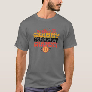 Camiseta Retro Softball Softball Mãe Encantada Grammy Mo