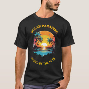 Camiseta Retro Solar Paradise Guided by the Tides