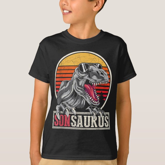 Camiseta Retro Son Gift Idea Legal Dinossauro Sonsaurus T R (Frente)
