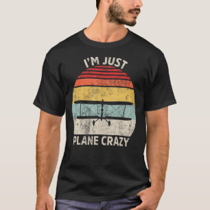 Camiseta Retro, sou piloto de avião maluco