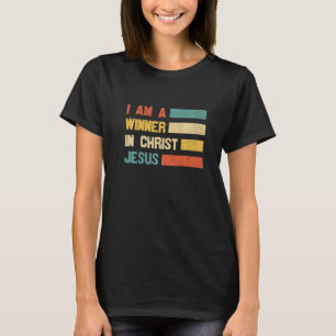 Camiseta Retro Sou Vencedor Do Cristo Jesus Salvador Christ