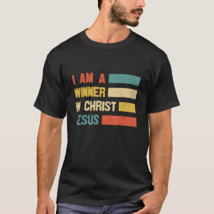 Camiseta Retro Sou Vencedor Do Cristo Jesus Salvador Christ