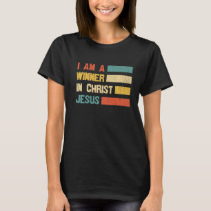 Camiseta Retro Sou Vencedor Do Cristo Jesus Salvador Christ