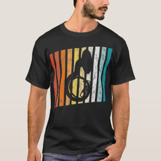 Camiseta Retro Sousaphone Tuba 70s Banda musical em destaqu