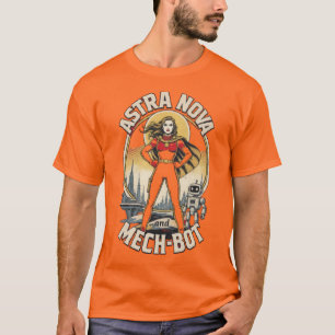 Camiseta Retro Space Hero – Ficção Científica de Q