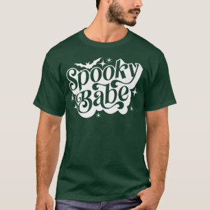 Camiseta Retro Spooky Babe Kids Spooky Season Halloween Par