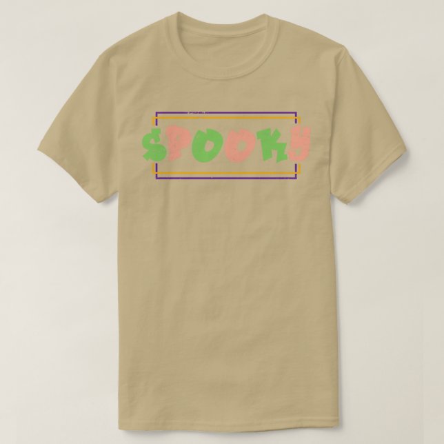 Camiseta Retro Spooky Halloween (Frente do Design)