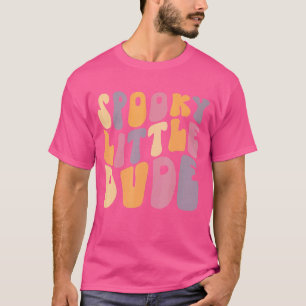 Camiseta Retro Spooky Pequenas Crianças de Halloween Spooky