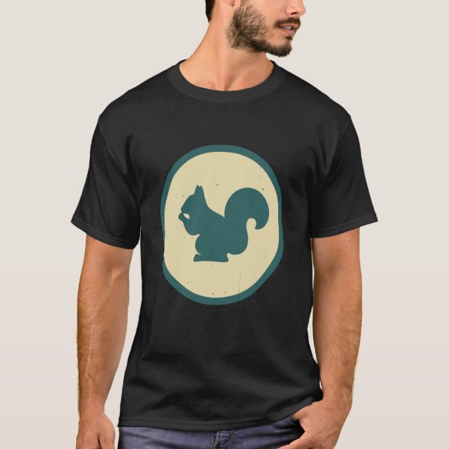 Camiseta Retro Squirrel Vintage Wild Animal (Frente)
