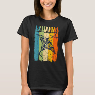 Camiseta Retro Stingray Bahamas Caribe Tema Amigos Família