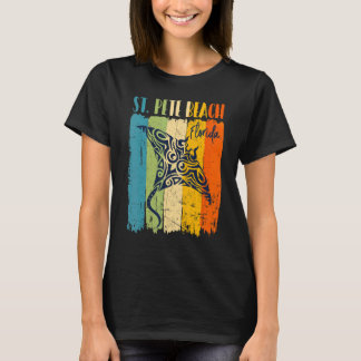 Camiseta Retro Stingray Rua Pete Beach Theme Friel