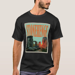 Camiseta Retro Stonehenge England Souvenir