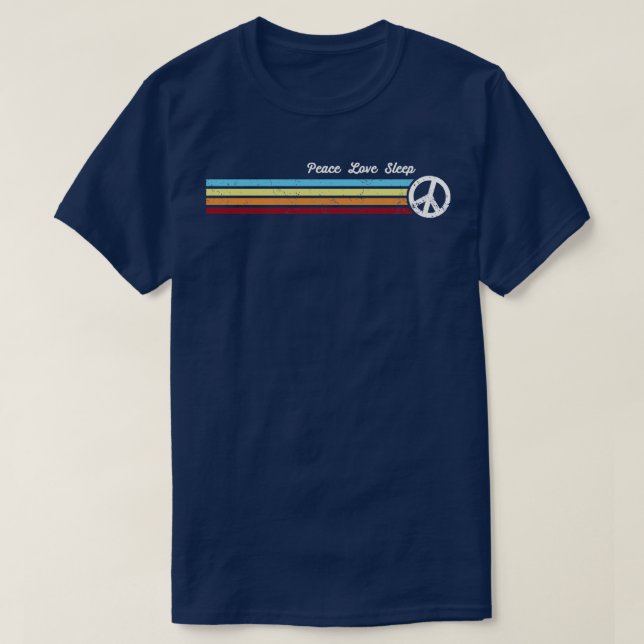 Camiseta Retro Strips Sleep (Frente do Design)