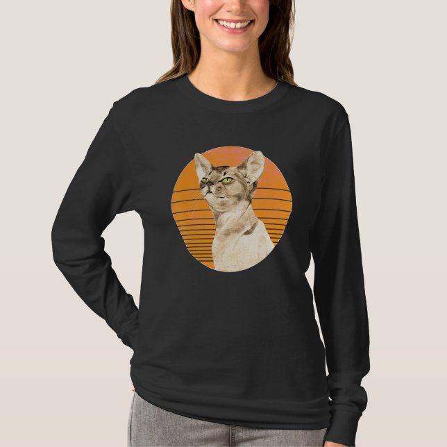 Camiseta Retro Style Cat for every kitten & cat (Frente)
