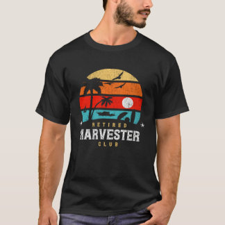 Camiseta Retro Style  Retirement Gag Idea   Retired Harvest