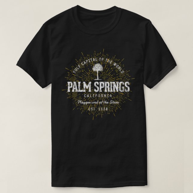 Camiseta Retro Style Vintage Palm Springs  (Frente do Design)