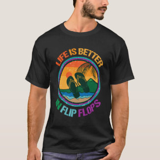 Camiseta Retro Summer Design Para A Vida Feminina É Melhor