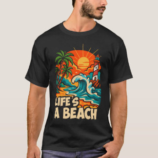 Camiseta Retro Summer ‘life is a beach” Shirt