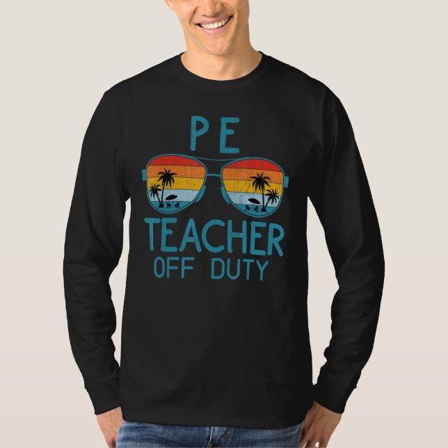 Camiseta Retro Summer Sunglass Beach Sunset Pe Professora D (Frente)