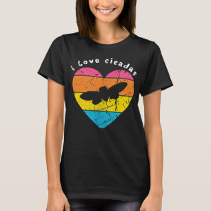 Camiseta Retro Summer Sunset Graphic I Love Cicadas