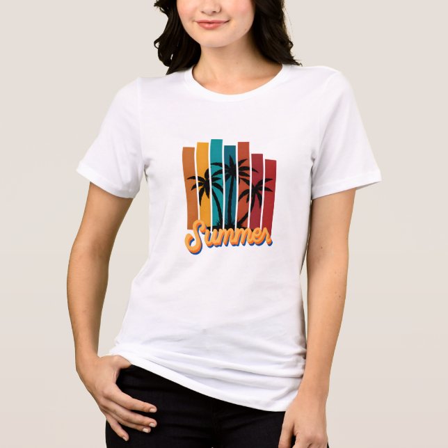 Camiseta Retro Summer Vibes (Frente)