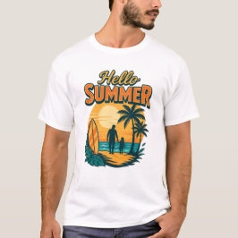 Camiseta Retro Summer Vibes - A vida é melhor na praia