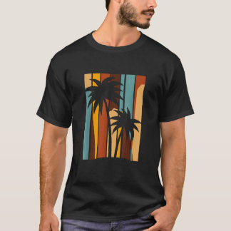 Camiseta Retro Summer Vibes Palmeiras Tropicais