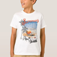 Retro Summer Vibes Surf - California Sunset Beach