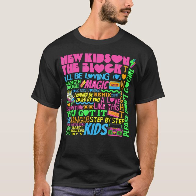 Camiseta Retro Summertime Music New Kids Summer (Frente)