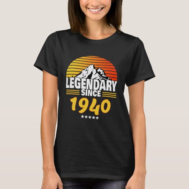 Camiseta Retro Sunrise LEGENDARY SINCE 1940 (Frente)