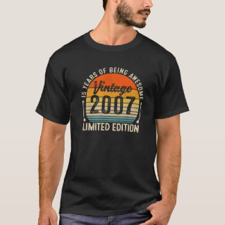Camiseta Retro Sunset 15 Anos De Estar Incrível Vintage 15T