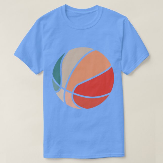 Camiseta Retro Sunset Basball Colorida (Frente do Design)
