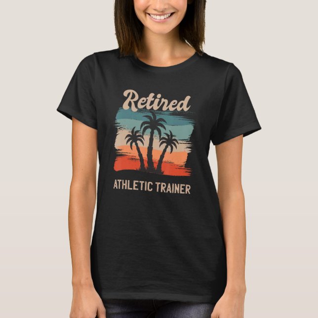 Camiseta Retro Sunset Beach Retirement Quote Aposente Apose (Frente)