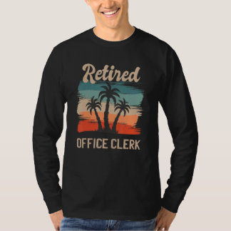 Camiseta Retro Sunset Beach Retirement Quote Retired Office