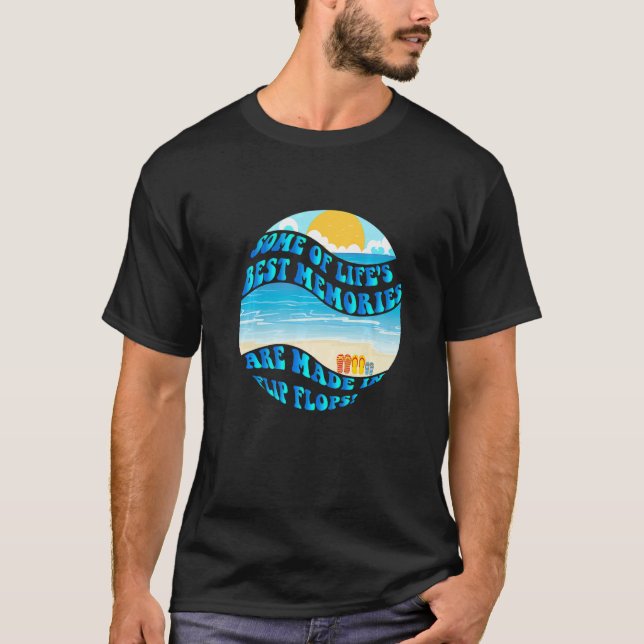 Camiseta Retro Sunset Beach Vacching Matching Family Girls (Frente)