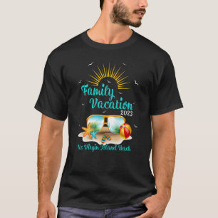 Camiseta Retro Sunset Family Vacation 2023 Us Virgin Island
