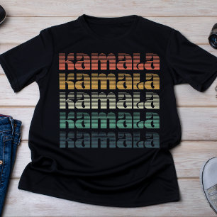 Camiseta Retro Sunset Gradient Kamala 2024