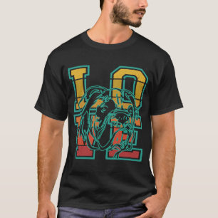 Camiseta Retro Sunset I Love My English Buldotheme