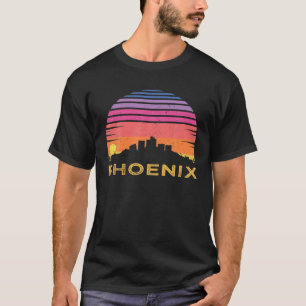 Camiseta Retro Sunset Phoenix Arizona Vintage Skyline Souve